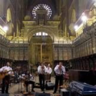 Los miembros del grupo Huylca, durante la interpretación de la «Misa criolla» en la Catedral