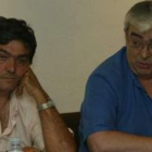 Merayo y Rodríguez Feliz, los principales protagonistas de la moción, en una foto durante la anterio