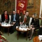 Un momento del acto de presentación de los candidatos del PSOE en la Casa de León en Madrid