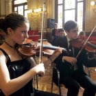 Músicos de la Joven Orquesta Sinfónica de Valladolid, uno de los conjuntos participantes.