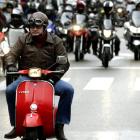 Los participantes en la XXXII edición de la concentración motociclista Pingüinos 2013.