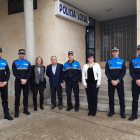 Los nuevos agentes incorporados a la plantilla de la Policía Local de San Andrés. DL