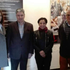 Un momento de la inauguración de la muestra. ARAUJO