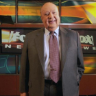 El expresidente del canal de noticias Fox, Roger Ailes, en el estudio de Fox News.