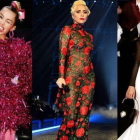 Miley Cyrus, Lady Gaga y Sara Carbonero lucen vestidos de firmas españolas.
