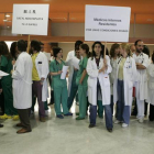 Imagen de archivo de las protestas de médicos internos residentes
