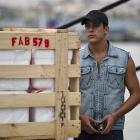 El actor Mario Casas, en un momento del rodaje de la serie ‘El Barco’, que hoy pone punto y final.