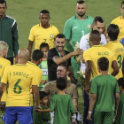 Brasil salió victorioso del partido homenaje al Cahpecoense.