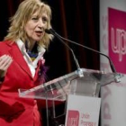 Rosa Díez, ayer, en la presentación de su partido en Bilbao