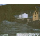 Una imagen del nivel alcanzado esta semana por las aguas del río Selmo a su paso por el centro de Fr