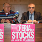 El concejal Tomás Gallego y el alcalde de La Bañeza, José Miguel Palazuelo. RUBÉN PRIETO