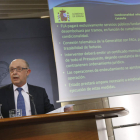 El ministro de Hacienda, Cristóbal Montoro, tras la reunión del Consejo de Ministros.