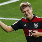 Toni Kroos celebra un gol en el Mundial de Brasil.