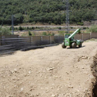 Parte de las obras de la construcción del edificio de piraguas y servicios múltiples. CAMPOS