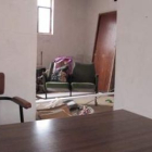 Vista de la sede judicial de Alija desde la posición que ocupa el público ante el juez.