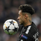 Neymar, en el Bernabéu.