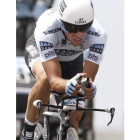 Alberto Contador durante la segunda etapa del Tour de Francia, la crono por equipos.
