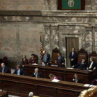 Fernández, segundo por la derecha, en el Senado de Washsington