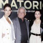 Los actores Juana Acosta, Pepe Sancho y Alicia Borrachero, protagonistas de -˜Crematorio-™.