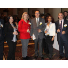 Consejeros de la embajada, directivos del Icex y bodegueros bercianos durante el acto en Nueva York.
