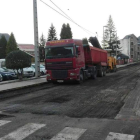 Una imagen de la obras en la avenida de Constantino Gancedo. ARAUJO