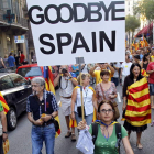 Miles de ciudadanos participaron en la multitudinaria manifestación por la Diada, el pasado día 11.