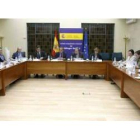 La comisión de Seguimiento del Diálogo Social, presidida por Celestino Corbacho.