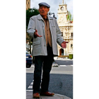 Saturnino García, durante una de sus estancias en León