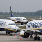 Aviones de Ryanair.