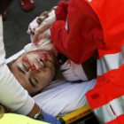 Daniel Jimeno Romero fue atendido sin éxito por personal de la Cruz Roja.