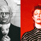 A la derecha Schelemmer, a la izquierda Bowie