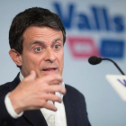 Manuel Valls, en la rueda de prensa del miércoles, en la que ofreció apoyar a Ada Colau.
