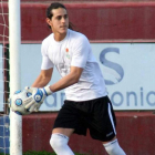 Emilio en un partido en su etapa en el Jumilla murciano.