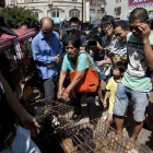 La activista Xiaoyun compra perros para evitar que sean sacrificados en el festival de carne de Yulin.