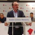 El candidato de Navarra Suma a la Presidencia del Gobierno foral y líder de UPN, Javier Esparza.
