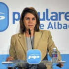 La secretaria general y presidenta del PP en Castilla-La Mancha, Dolores de Cospedal.
