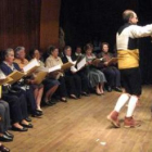 Uno de los actos que tuvieron lugar en Valencia de Don Juan para cerrar la semana del Mayor