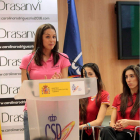 Carolina, durante la rueda de prensa de ayer en el Consejo Superior de Deportes.