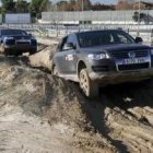 Sortear una zona de barro con el Touareg fue una experiencia única