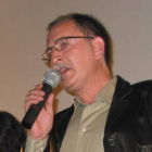 Claro García durante el festival de cine de Astorga