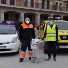 Voluntarios coyantinos llevando comida durante la pandemia. DL