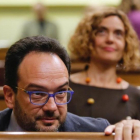 El portavoz parlamentario del PSOE, Antonio Hernando, en el Congreso de los Diputados.