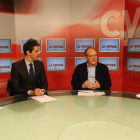 Marisa Vázquez, Miguel Ángel Blanco, José Antonio Otero y Carlos Fidalgo, en el programa La Tertulia emitido anoche. L. DE LA MATA