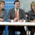 María Dolores de Cospedal, Mariano Rajoy y Esperanza Aguirre