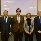 Imagen de los cuatro nuevos vicepresidentes de la CEOE nombrados por el presidente, Antonio Garamendi.