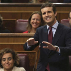 Casado, este miércoles, durante la sesión de control al Gobierno.
