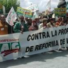 Protestas de agricultores en León por la reforma de la PAC