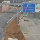 Uno de los carriles de acceso a la ronda Sur, en La Virgen del Camino
