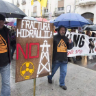 Manifestación celebrada en Burgos en contra del ‘fracking’.