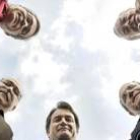 Los candidatos a las elecciones catalanas posan durante la jornada de reflexión